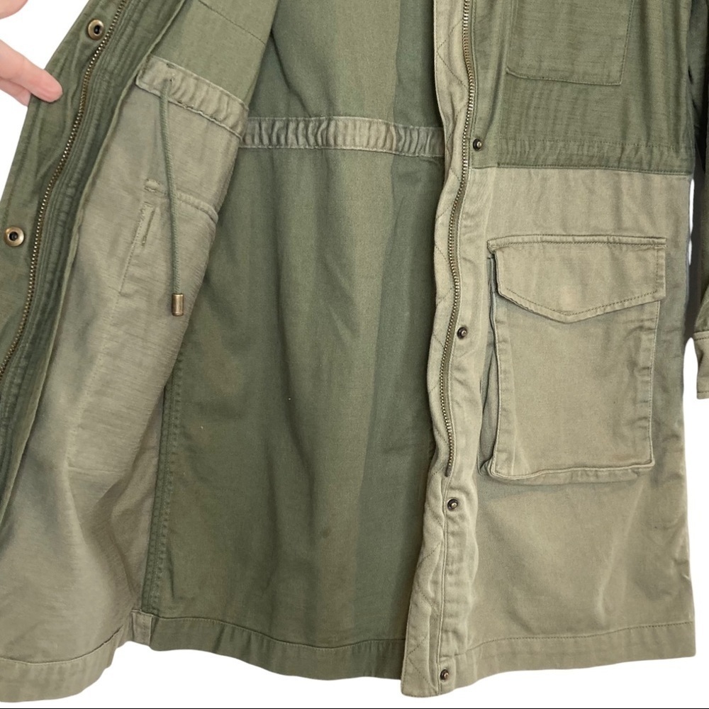 Gap Olive Green 3/4 Length Utility/Military Jacket - Picture 8 of 14